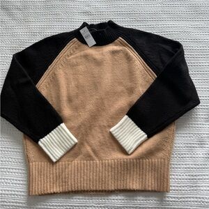 Ann Taylor Black and Tan Sweater